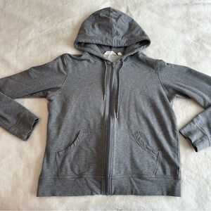 Earth Yoga Gray Zip Up Hoodie Women’s Size Small